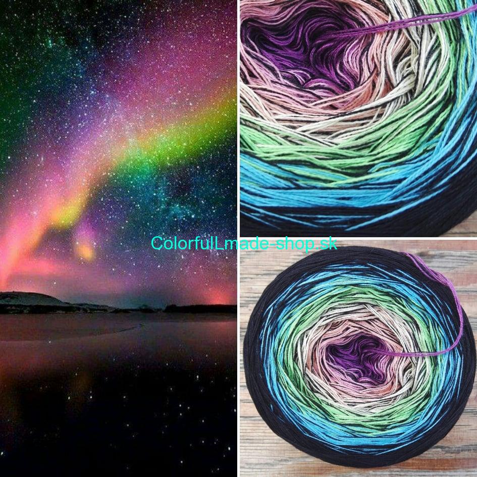 Rainbow II. black 4-nitka 400g/1500m
