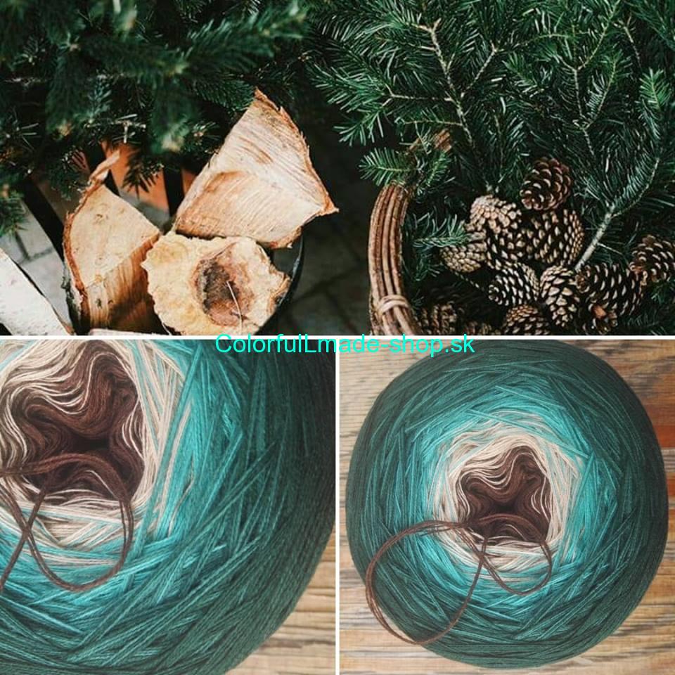 Jedlička 4-nitka 250g/1000m Fir