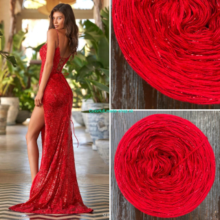 Limited Edition No.109 - 3-nitka/1000m + glitter rot - MDV 26.08.2023