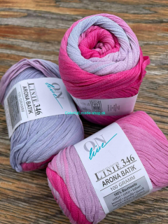 Arona Batik - Linie 346 - Pink-lavender multicolor