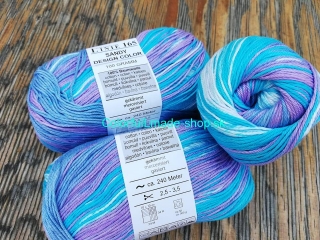 Sandy Design Color - Turquoise-white-lavender multicolor 100g/240m