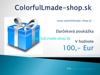 Darčeková poukážka 100 eur