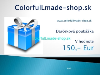 Darčeková poukážka 150 eur