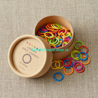 CocoKnits - Large Colorful Stitch Markers 60ks v balení