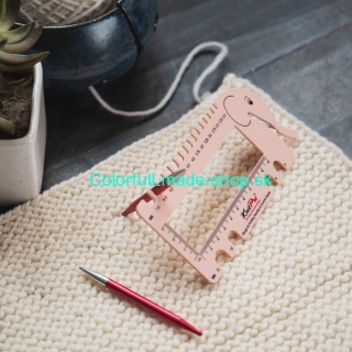 KnitPro Needle Crochet View Sizer - blush