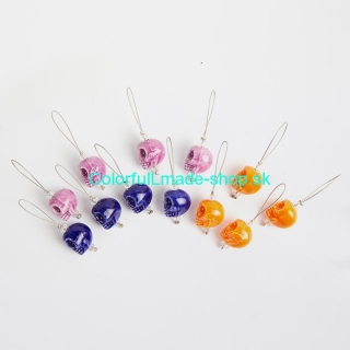 KnitPro Playful Beads stitch markers - Skull Candy