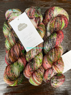 Lazy Lion Sock Yarn - Sunny Jungle spreckled chaotic