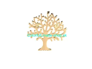 Brošňa strom života - zlatá