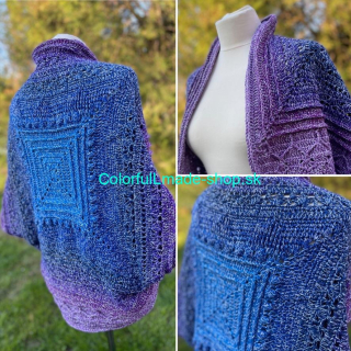 Viola Shrug - pattern - návod - ENG, SVK - PDF súbor