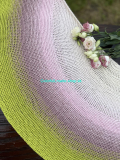 Ivy Shawl - pattern - návod na pletenú šatku - SVK, ENG, DE - PDF súbor