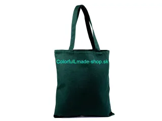 Textilná taška bavlnená na dotvorenie 35x39 cm - zelená