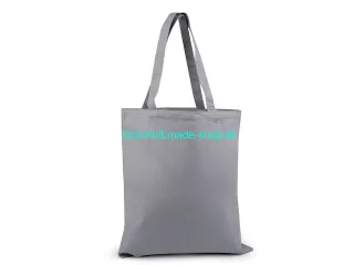 Textilná taška bavlnená na dotvorenie 35x39 cm - sivá